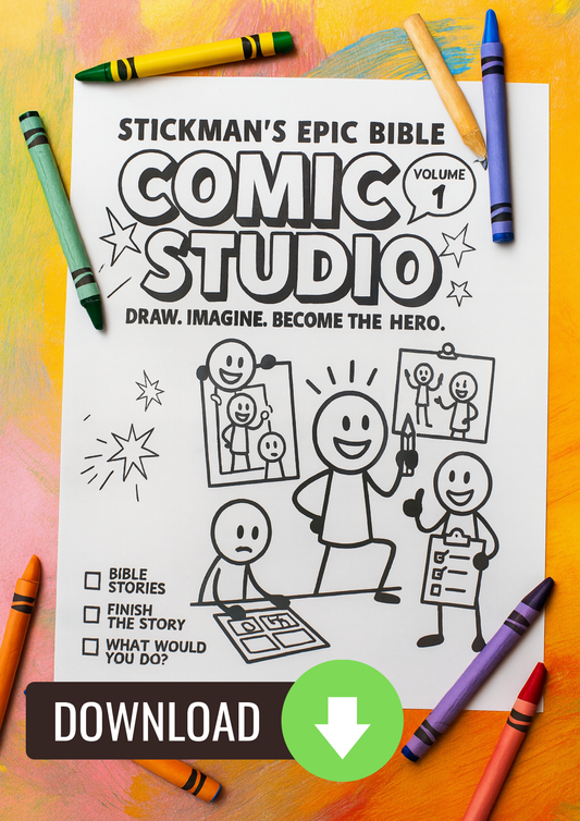 Stickman’s Epic Bible Comic Studio- Instant Download
