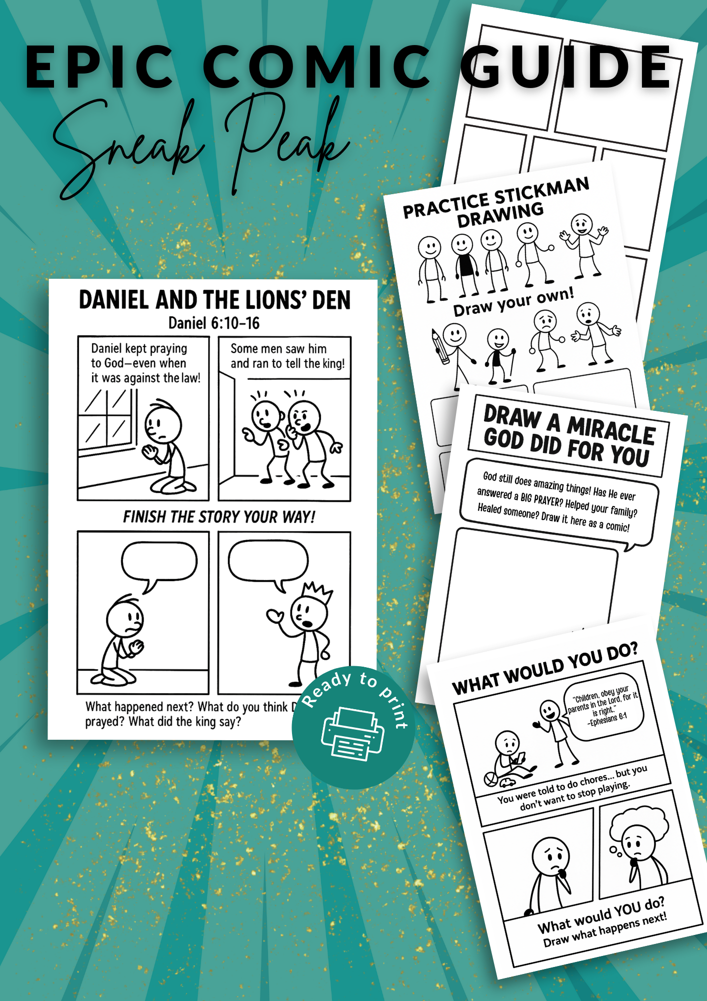 Stickman's Bible Time Starter Pack-Kickstart a faith habit your kids will love—for just $7