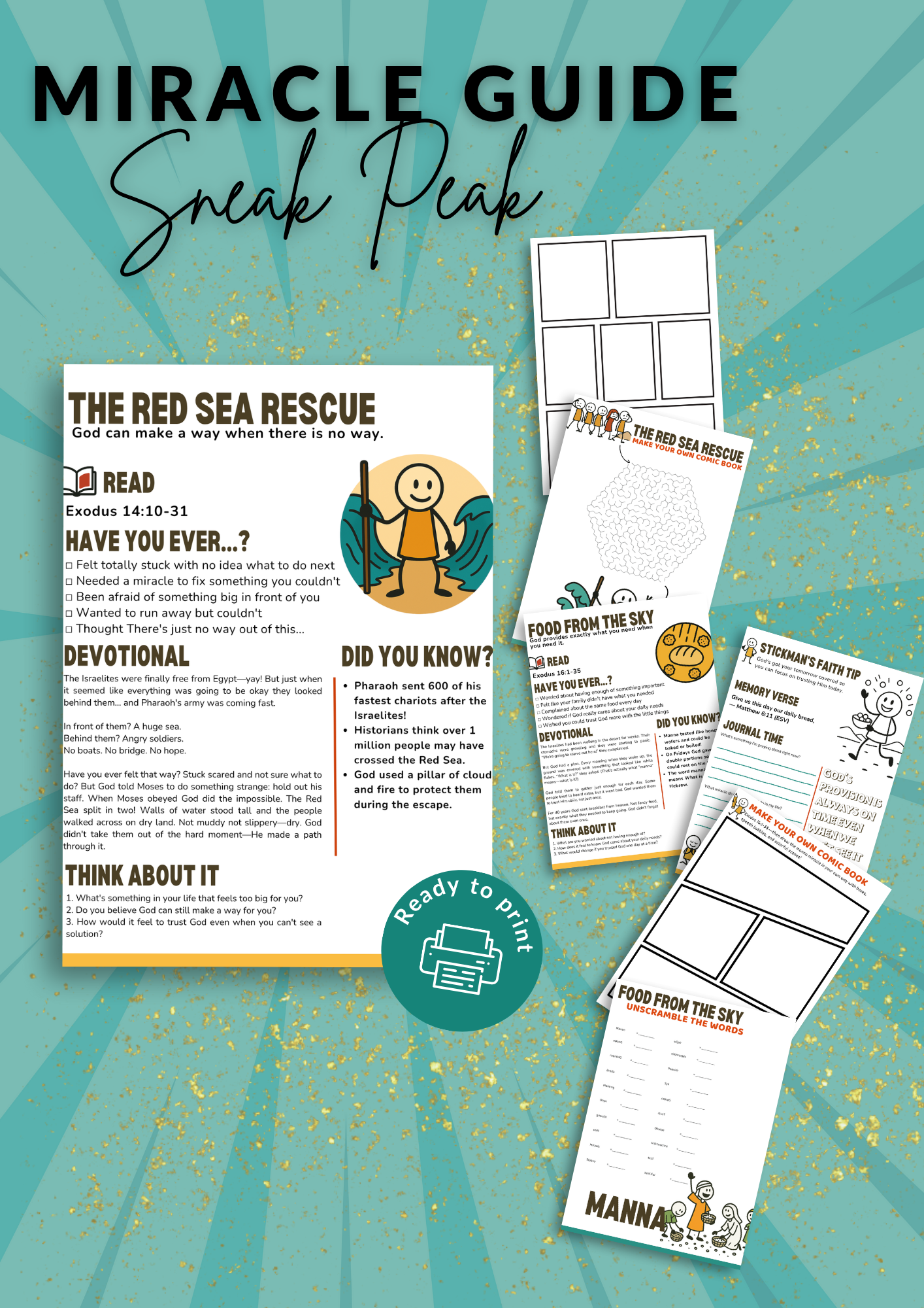 Stickman's Bible Time Starter Pack-Kickstart a faith habit your kids will love—for just $7